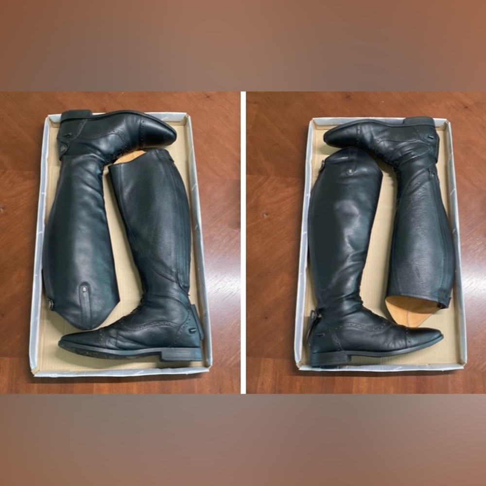 Horze Equestrian English Riding Boots Genuine Leather Sz42R - EU (10R-USA) - Picture 10 of 17